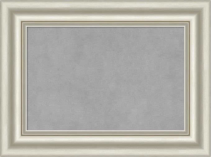 Amanti Art Silver Framed Magnetic Board 18x24 Small Vision Board by AmantiArt