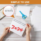 Silunkia 100 Packs White Single Panel Blank Cards and Envelopes 5 x 7 Heavy - Image 5