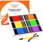 Shuttle Art Mechanical Pencils, 162 Pack Bulk Mechanical Pencils 0.7mm Medium by ShuttleArt