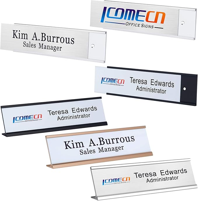 Personalized Office Name Plates Aluminum Hot Printing Custom Office Wall or - Image 5