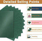 Silunkia 28 Sheets Christmas Green Shimmer Cardstock 8.5 x 11 Craft Paper - Image 3