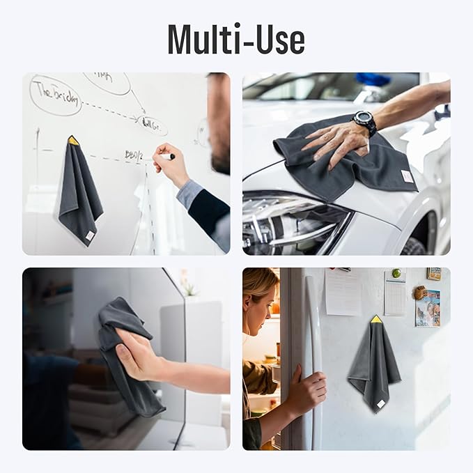loukin 2 Pack Magnetic Whiteboard Cleaning Cloth, Dry Erase Cleaning Cloth - Image 5