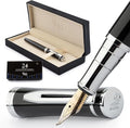 Wordsworth & Black Fountain Pen Set, Bent Nib, Includes 24 Pack Ink Cartridges by WordsworthBlack