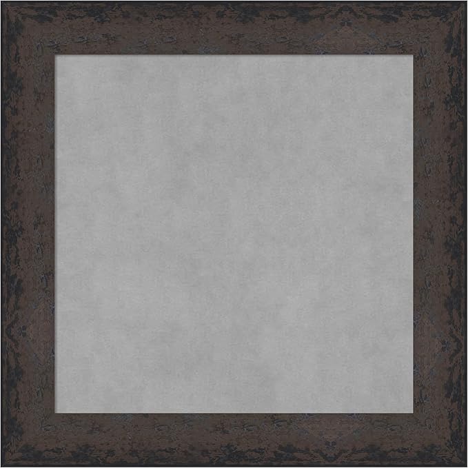 Amanti Art Black Framed Magnetic Board 25x25 Medium Vision Board by AmantiArt