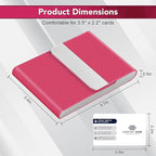 Business Card Holder with Ultra Slim Design, Business Card Case with Premium PU - Image 6