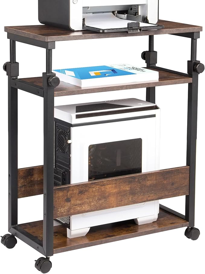 TooCust Height Adjustable Computer Tower Stand, Computer & Machine Carts by TooCust
