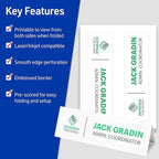 Avery Printable Tent Cards, 3.5" x 11", 50 Blank Place Cards - Image 2