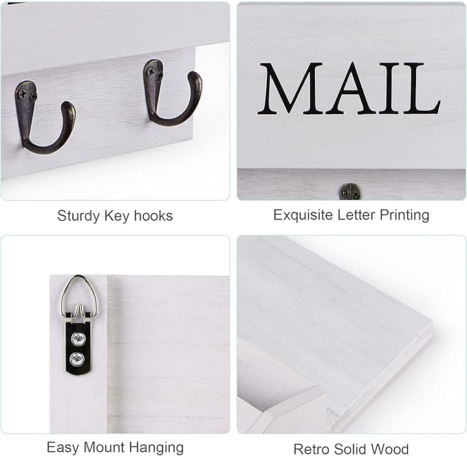 DLQuarts Mail Organizer with Key Holder - Image 4
