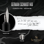 Scriveiner Personalized Luxury EDC Fountain Pen, Stunning Matt Black Pocket Pen - Image 7