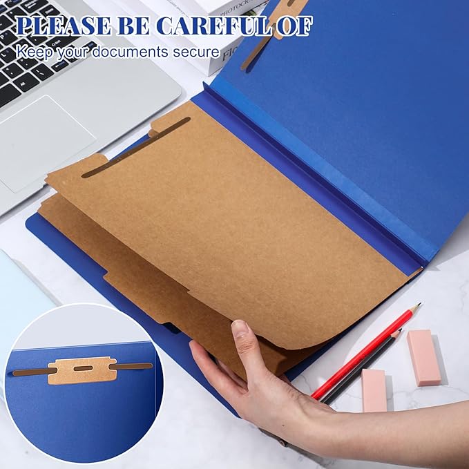 Skyygemm 36 Pcs Classification Folders Letter Size, 2 Divider Pressboard File - Image 4