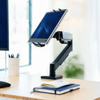 VIVO Height Adjustable Counterbalance Mechanical Arm Tablet Desk Mount - Image 2