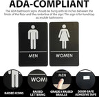 USA Made - Men's and Women's Restroom Signs ADA-Compliant Bathroom Door Signs - Image 7
