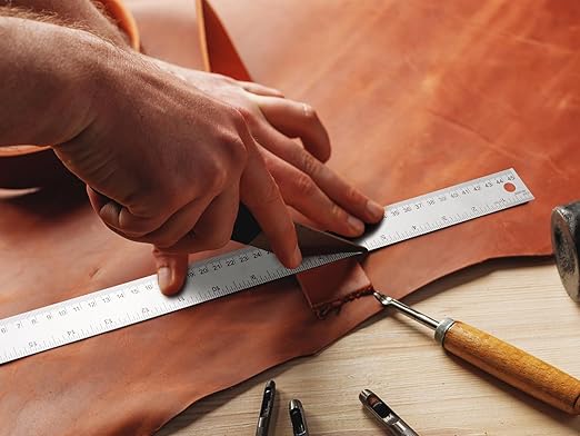 Metal Ruler with Cork Backing, 12 Inch Stainless Steel Rulers 12 Inch Metal - Image 7