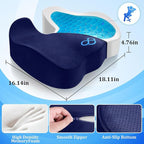 CushyOasis Seat Cushion, Gel Chair Cushions, Office Chair Cushions, Anti-Slip - Image 2