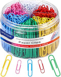 Vinaco Paper Clips Colorful, Durable and Rustproof, Coated Large Paperclips by LightingMadeSimple