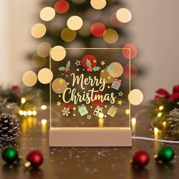 FRELWIM 5.9 x 5.9 Inch Warm LED Message Memo Note Board - Image 5