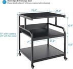 Fannova 25.6" x 23.6" Extra Large Printer Stand Table - Image 2