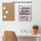 EASEPRES Mail Organizer Wall Mount Hanging File Holder Storage, Metal Chicken - Image 4