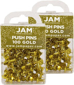 JAM PAPER Colorful Push Pins by JAMPaper
