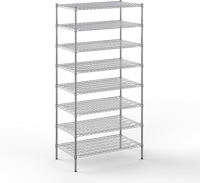 Regal Altair 24" Deep x 42" Wide x 86" Height Wire Shelving Kit | 8-Tier | NSF by Regal+Altair