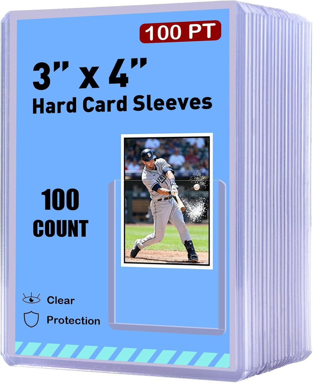 100ct 3"x4" Hard Card Sleeves
