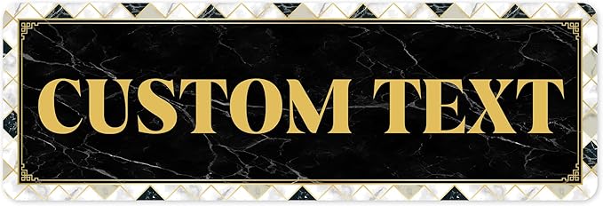 Custom Sign, Custom Street Sign, 11 Font Colors, 13 Font Styles, 4 Hole Options by MySignCenter