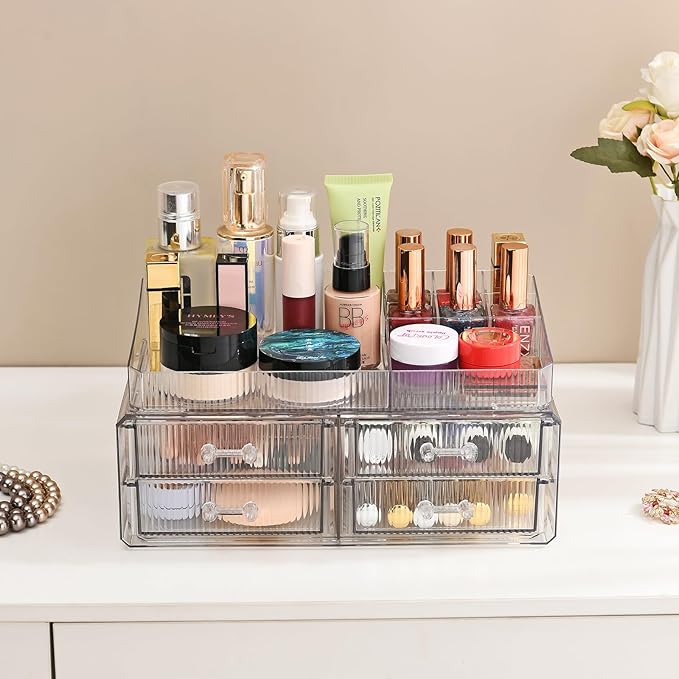 ZHIAI stackable storage drawer, transparent cosmetics storage box, cosmetics - Image 6