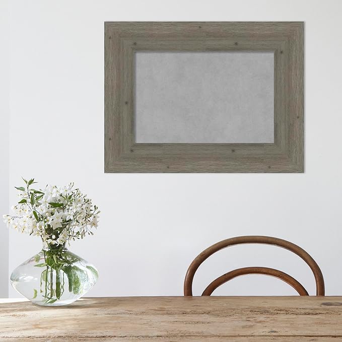 Amanti Art Grey Framed Magnetic Board 19x25 Small Vision Board - Image 5
