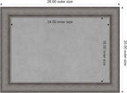 Amanti Art Grey Framed Magnetic Board 20x28 Medium Vision Board - Image 3