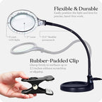 Brightech LightView Pro Flex 2 in 1 Magnifying Desk Lamp, 1.75x Light Magnifier - Image 5