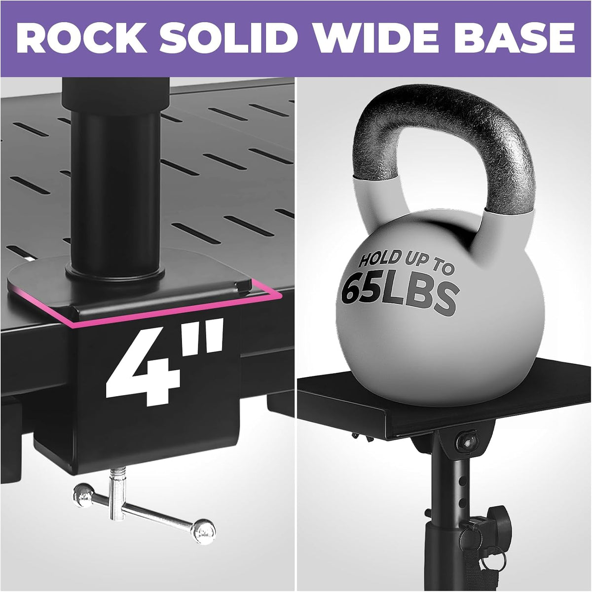 Liquid Stands Studio Monitor Stands - Music Studio Desktop Speaker Stand - 2 ...