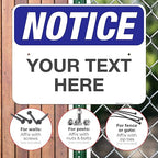 Custom Notice Sign, OSHA Sign, 18x24 Inches, Rust Free .063 Aluminum, Fade - Image 4