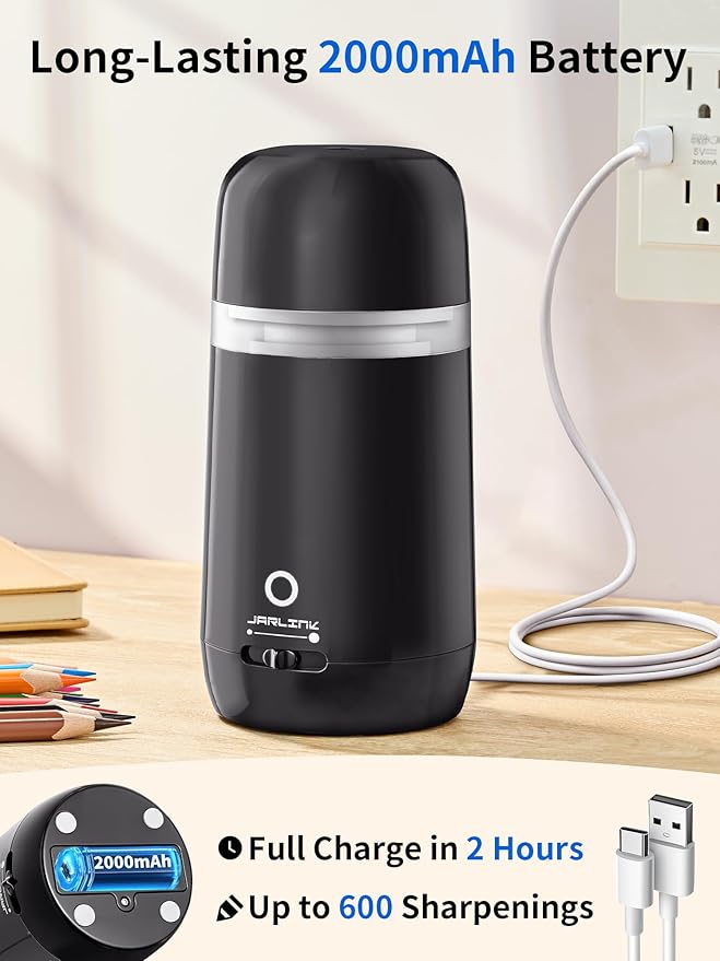 JARLINK Automatic Electric Pencil Sharpener - Image 5