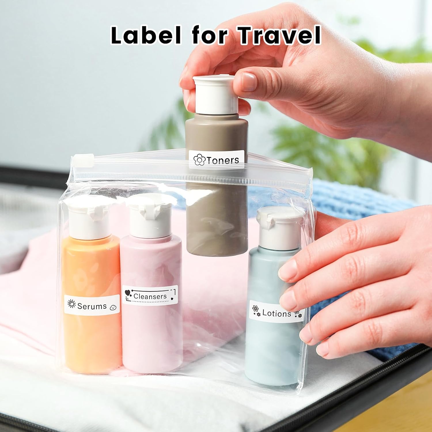 Phomemo D30 D30D Labels, Black on White (12mm X 40mm) | Ideal for home storage, office files, school supplies, kitchen jar marking & daily classification,160 Labels/Roll