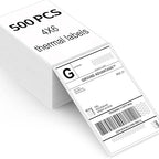 4"×6" Direct Thermal Shipping Label, Fanfold Thermal Label 500 Packs Per Stack by JointownInternational