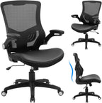 office chair ergonomic desk chair, computer pu leather, main product view