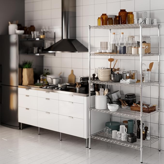 Regal Altair 24" Deep x 36" Wide x 74" Height Wire Shelving Kit | 5-Tier | NSF - Image 8