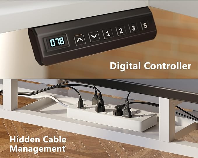 OffiGo L Shaped Electric Standing Desk - Image 8
