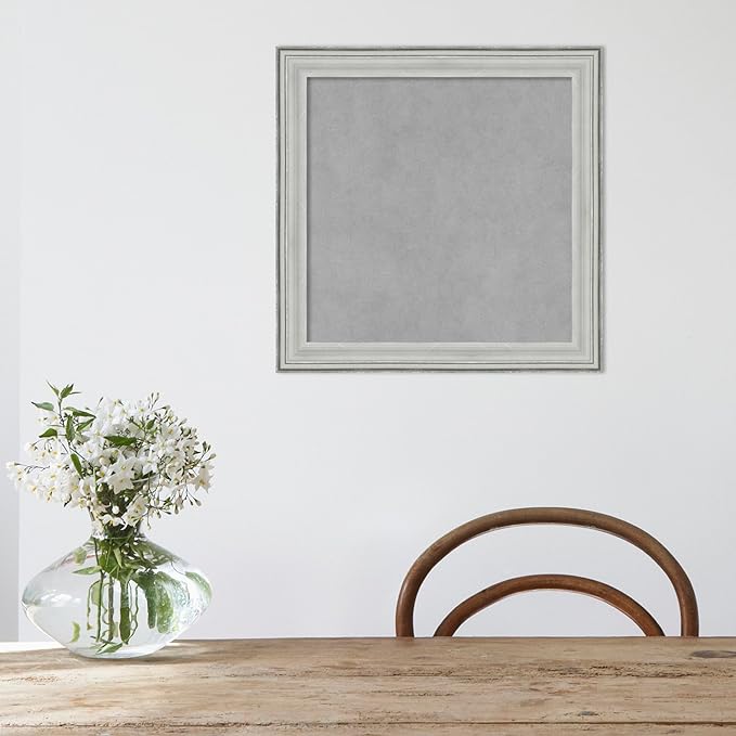 Amanti Art Silver Framed Magnetic Board 19x19 Small Vision Board - Image 5