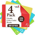 Cooler Kitchen 4 Piece Flexible Plastic Cutting Boards by CoolerKitchen