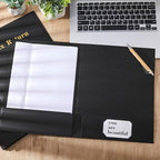 Harloon 40 Pcs Tax Return Folders 12 x 9 Inches 2 Pocket Folders Bulk Gold Foil - Image 4