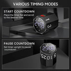 Digital Pomodoro Timer, Frosted Metal Productivity Cube Timer, 1.8 In LED - Image 5