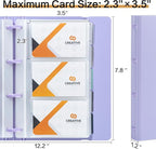 deli Business Card Holder, 180 Cards Book Portable Business Card Organizer - Image 7