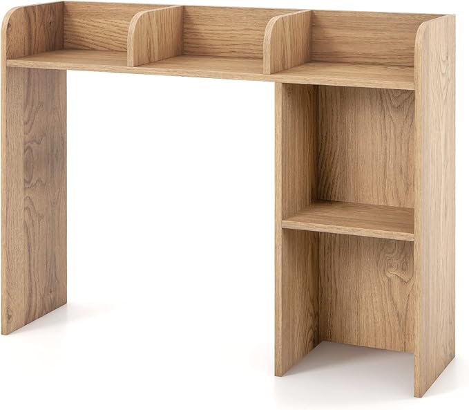 Tangkula Desktop Bookshelf, Countertop Storage Hutch - Image 9
