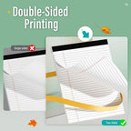 2 Pcs Legal Pads 8.5 x 11 Note Pads 8.5 x 11 Inch Notepad 60 Sheets Writing - Image 3