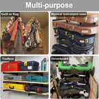 lumber storage metal rack, 3-level wall-mounted organizer and on a desk or shelf