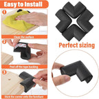 Qianyu 10 Pack Soft Sponge Table Corners Baby Proofing Edge and Corner Guards - Image 3