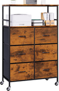 DreamDashio 51" H Tall Mobile File Cabinet, Rolling Printer Stand by Dreamdashio