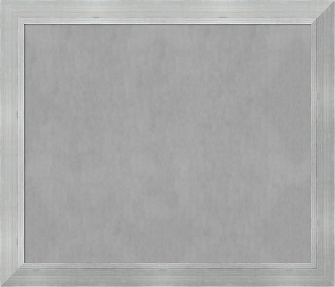Amanti Art Silver Framed Magnetic Board 47x55 Oversize Vision Board by AmantiArt