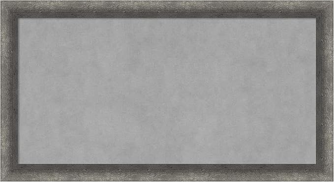 Amanti Art Grey Framed Magnetic Board 14x26 Small Vision Board by AmantiArt